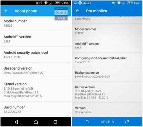 Sony Xperia Z5 et Z3+ : nouvelle mise à jour en cours de déploiement
