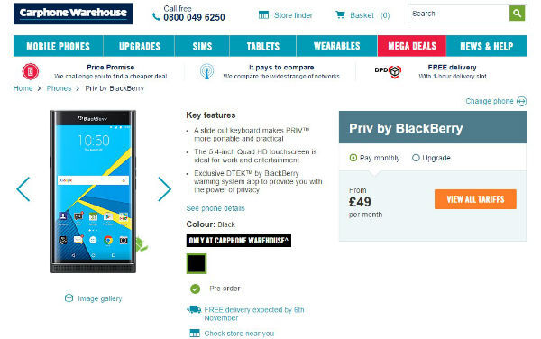 BlackBerry Priv : une vidéo de prise en main et les caractéristiques en fuite