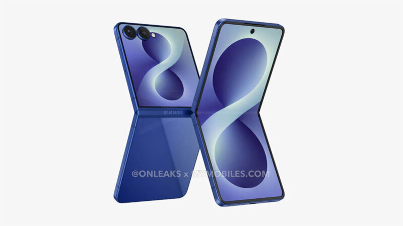 Samsung Galaxy Z FLip8 leak Onleaks intro