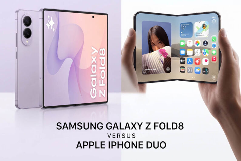 Samsung Galaxy Z Fold8 versus Apple iPhone Duo