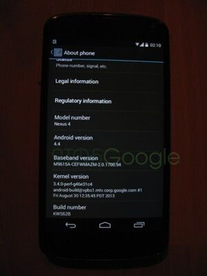 Android 4.4 KitKat se dévoile à travers quelques screenshots