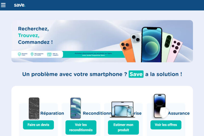 site internet save reconditionné