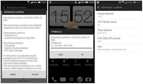 HTC One : le déploiement d'Android 4.4.3 a débuté en Europe