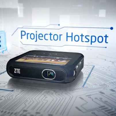 ZTE Hotspot Projector : un petit projecteur sous Android compatible LTE (CES 2014)