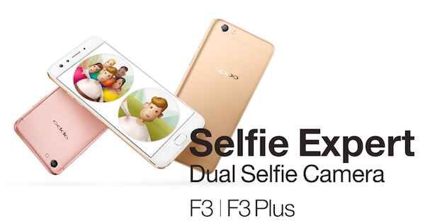 Oppo officialise le F3 et le F3 Plus avec double capteur photo à l’avant