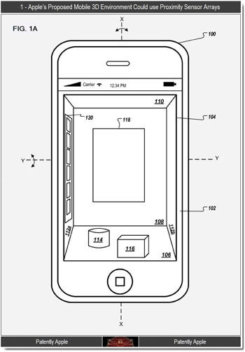 Un brevet d'interface en 3D déposé par Apple et disponible dans le prochain iPhone ?