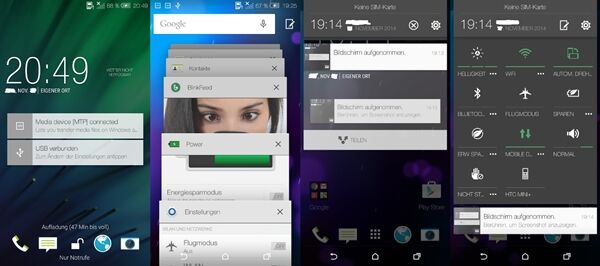 HTC One (M8) : premier aperçu de Lollipop habillé de Sense 6