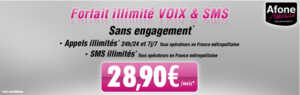 AfoneMobile lance son forfait illimité pour 28,90 euros