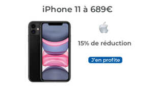 Profitez d’une remise de 15% sur l’iPhone 11 à La Fnac