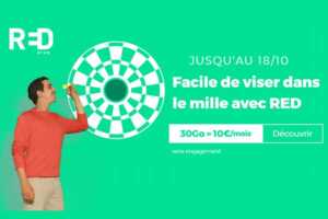 Un nouveau forfait mobile 30Go à 10€ par mois chez RED by SFR