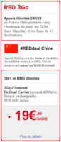 SFR RED : appels illimités vers la Chine, Hong-Kong et Taiwan (REDdeal)