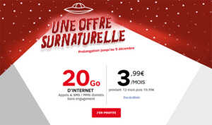 SFR brade le prix de son forfait 20 Go à 3,99 euros (prolongation)