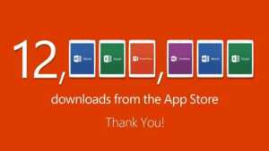 12 millions de téléchargements pour la version iPad d'Office
