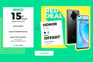 Nouveau RED DEAL : le Honor 50 Lite offert avec un forfait mobile en promotion !