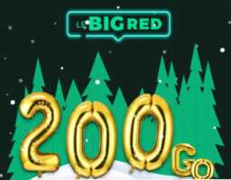 Vente flash : Le forfait mobile BIG RED 200Go en promo à 15€/mois 