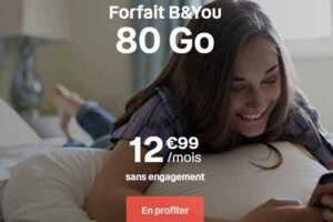 Forfait mobile : Dernier jour pour profiter des offres promotionnelles B&You dès 4.99€  !