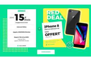 L'offre RED DEAL est de retour : l'iPhone 8 reconditionné offert avec le forfait RED 100Go à 15€ !