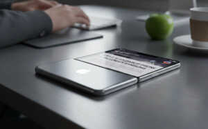 Apple iPhone pliant clapet rendu
