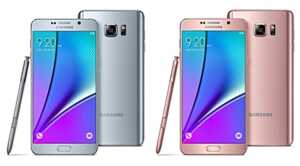 Samsung pare son Galaxy Note 5 de deux nouveaux coloris 