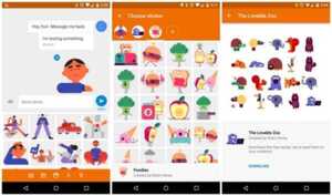 Google Messenger 1.4 introduit le partage de stickers et de localisation
