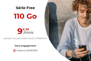 Free Mobile : le forfait mobile 110Go en série limitée à 9.99€ à saisir immédiatement