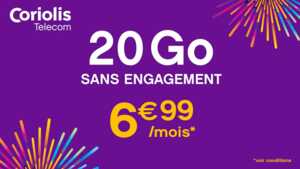 On craque pour ce forfait mobile 20 Go à 6,99 €/mois sans engagement et sans prix qui change