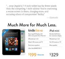 Amazon déclare la guerre à Apple : un coup de fusil à pompe préventif dans les genoux de l’iPad Mini