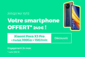 Xiaomi Poco X3 Pro : ce Smartphone est offert avec le forfait RED 100Go en promotion