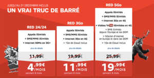 SFR RED finit l'année avec des prix cassés