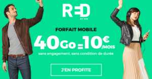 SFR : un forfait mobile RED 40 Go à 10 euros pour la rentrée