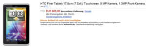 HTC mise beaucoup sur sa tablette Flyer (Android)