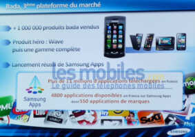 Samsung a vendu 1 million de smartphones bada et passera bientôt à bada 2.0