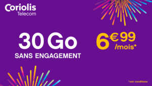 Bon plan : ce forfait mobile 30 Go est à 6.99€ par mois sans engagement et sans condition de durée