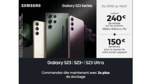 Grosses remises et promos inédites sur les Galaxy S23 Series chez RED By SFR