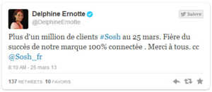 Sosh dépasse le million de clients