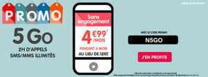 NRJ Mobile : le forfait Woot 2h 5 Go à 4,99 euros