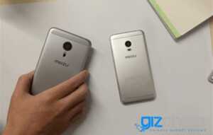 Le Meizu Pro 5 Mini pose à côté de son grand frère