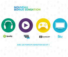 Bouygues Telecom enrichit ses forfaits Sensation avec 4 bonus au choix dont Spotify et CanalPlay