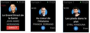 La radio Europe 1 débarque sur l’Apple Watch