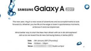 Samsung présentera les Galaxy Ax (2017) cette semaine