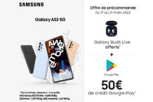 Samsung officialise les nouveaux smartphones Galaxy A33 5G et Galaxy A53 5G, étanches et avec des capteurs photo stabilisés 