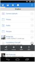 Dropbox change le design de son application Android