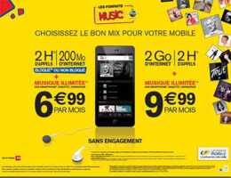La Poste Mobile lance de nouveaux Forfaits Music