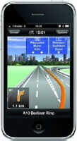 Le logiciel GPS Navigon Mobile pour iPhone 3GS