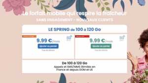 Bon plan : le forfait mobile Le Spring 100 Go de YouPrice est de retour à 9,99€ !