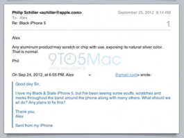 iPhone 5 : Le vice-président d'Apple Phil Schiller estime « normales » les traces de rayures