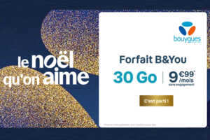 Bouygues Telecom lance de nouveaux forfaits mobiles B&You à prix canon pour Noël