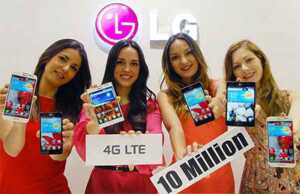 LG annonce 10 millions de smartphones Android 4G LTE vendus dans le monde