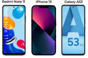 Le top 3 des Smartphones du mois : iPhone 13, Galaxy A53 et Xiaomi Redmi Note 11