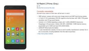 Xiaomi s'apprêterait à lancer un Redmi 2 Prime en Inde
